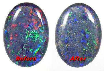 Opal before and after