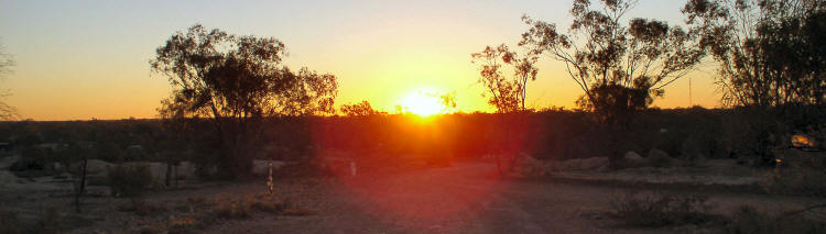 Sunset at Lightning Ridge