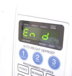 Heat up 3 min.