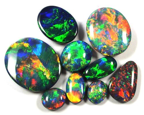 Australian black and Boulder Opal